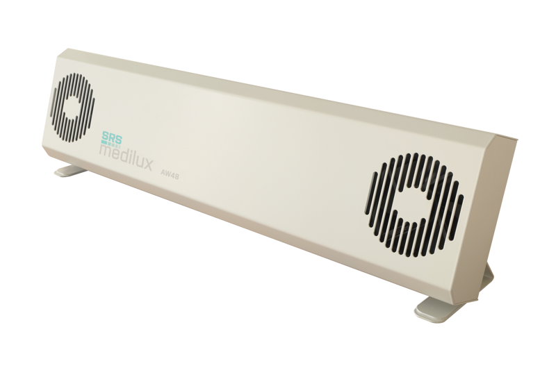 Germicídny žiarič SRSmedilux: AW48-W s WIFI ovládaním - stolový biely